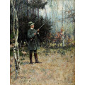 РЕПРОДУКЦИИ НА КАРТИНИ  Княз Кирил в парка Враня  (1910)
